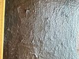 a picture of a painting on the wall of a bathroom