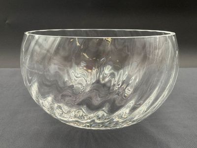 Dartington. saladier en cristal anglais, diamètre 18 cm, hau…