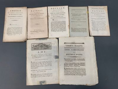 7 documents révolutionnaires concernant le département du Ga…