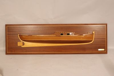 a picture of a wooden model of a boat