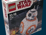 une boîte contenant un robot BB-8 de la gamme Lego Star Wars