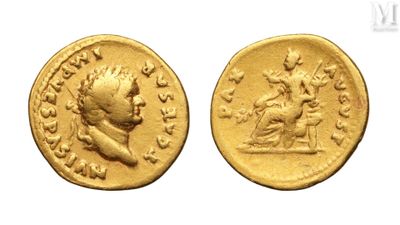 a gold coin with an image of a man on it