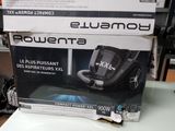 packaging of a vacuum cleaner sitting on top of a table