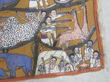 a picture of a painting on the wall of a building