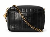 chanel black quilted leather camera bag