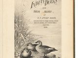 an old book with a picture of two ducks on the cover