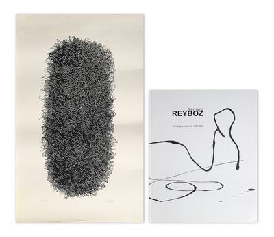 une photo en noir et blanc d'un livre sur lequel figure un dessin