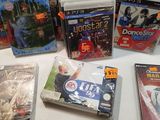 many different video games on the table together