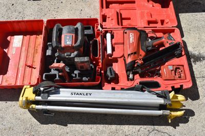 a red tool box with tools in it and a red tool box with tools in it