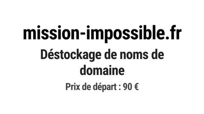 Nom de domaine mission-impossible.