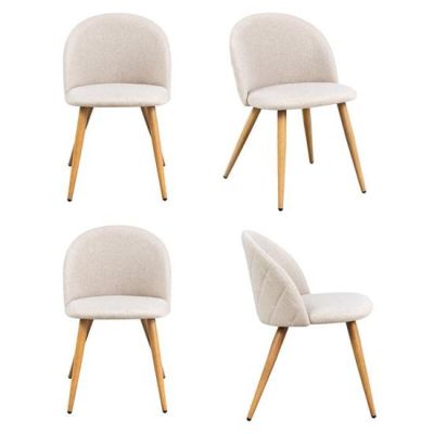 four chairs with wooden legs and white upholstered upholstered upholstered upholstered upholstered upholstered upholstered