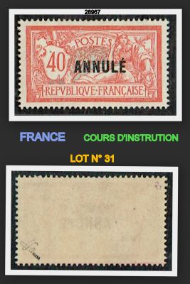 two different stamps with different colors and designs on them