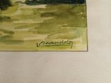 a picture of a watercolor painting of a landscape