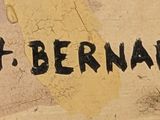 a sign on the wall that says ph bernard