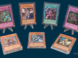 six different types of yu gi oh cards on display