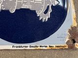 a sticker with a picture of a space station on it