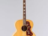 a close up of a guitar on a white background