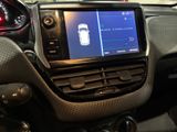 a car dashboard with a digital display in it