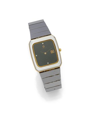 a close up of a watch on a white surface with a white background