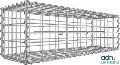 a wire cage for a large animal in the shape of a cage