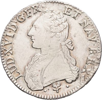 a silver coin with an image of a woman in profile