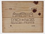 a wooden box that has a wine label on it