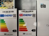 two boxes of energy labels on a shelf in a store
