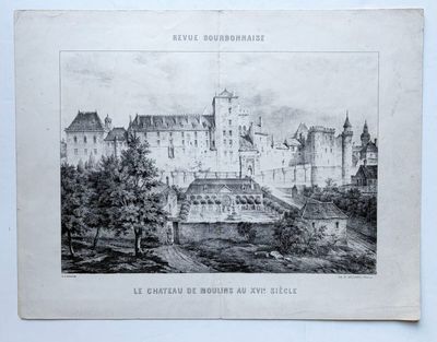 un dessin en noir et blanc représentant un château sur une colline
