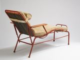 an image of a lounge chair with a cushion on it