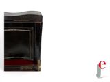 a small black box with a red lining on it