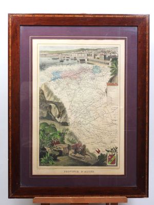 une vieille carte de la ville de New York dans un cadre en bois