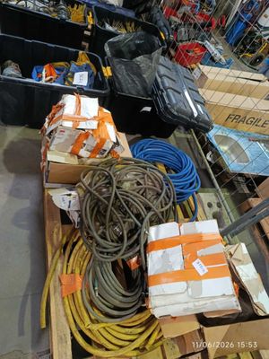 many different types of electrical equipment in the store