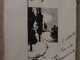 a picture of a book with a drawing on it