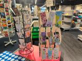 a display of cards and other items in a store