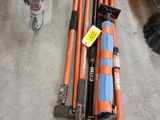 a lot of tools that are laying out on the floor