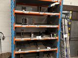many shelves with different types of metal items on them