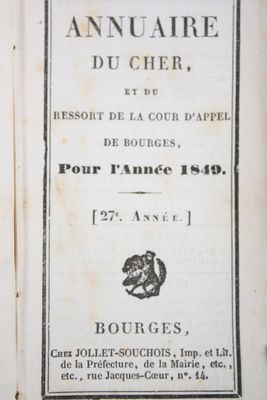 REGIONALISME, 2 annuaires. Annuaire statistique du Dépt du M…