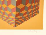 a picture of a picture of a cube made of squares