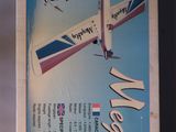 a poster of a plane that is flying in the sky