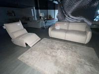 Canapé 3 places tissu PEPPO + Fauteuil électrique relax tiss…
