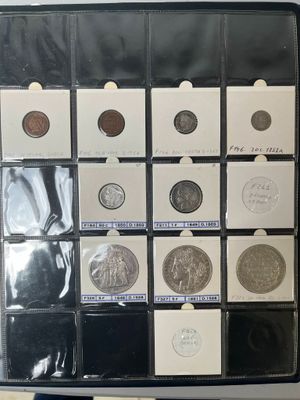 9 MONNAIES FRANÇAISES - MILIEU XIXe - Photo 1