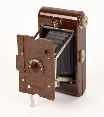 Appareil Photo Kodak N°2 Hawkette en Bakélite Marbrée - Photo 1