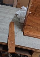 Bureau suspendu 2 tiroirs EMERIC en acacia et métal -Dimensi… (photo 4)
