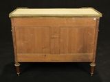 an antique wooden chest with brass trimmings and brass trimmings
