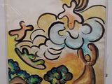 a picture of a painting on the wall of a building