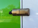 an image of a close up of a door handle on a car