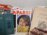 many books and magazines on the table together