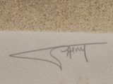 a drawing of a bird on a piece of paper