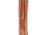 a picture of a copper colored vase on a white background