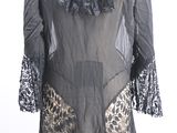 an image of a black dress with a leopard print on it
